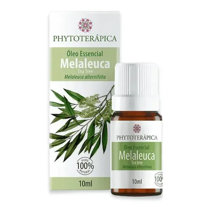 Frasco âmbar de 10 ml do Óleo Essencial Puro de Melaleuca (Tea Tree), vendido no site da Ultramel