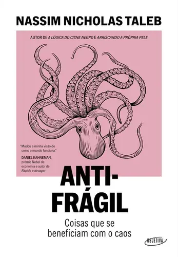 Capa do livro Antifrágil: coisas que se beneficiam com o caos, de Nassim Nicholas Taleb